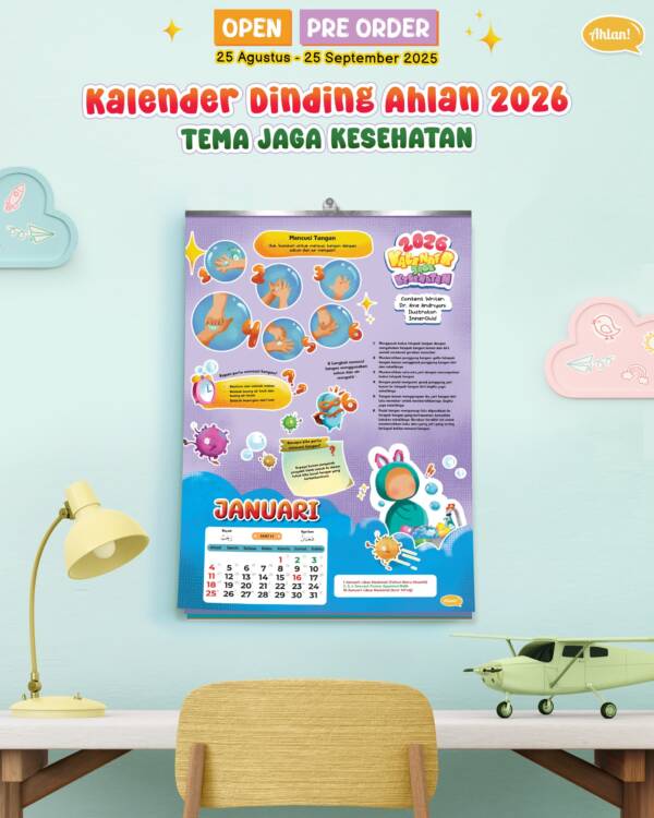 Kalender Dinding Ahlan Tema Jaga Kesehatan