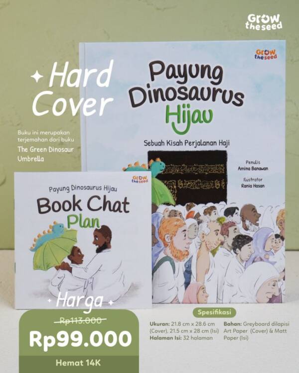 Payung Dinosaurus Hijau